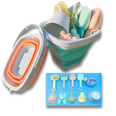 Folding Beach Bucket Set — 11 / 5 / 1pcs Collapsible Sand & Water Toys (Colour Random)